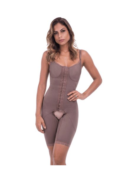Faja Premium Short con Tirantes y Cierre Frontal