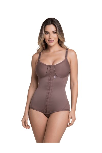Faja Premium Corta con Tirantes y Cierre Frontal